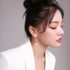 Серьги-гвоздики Qlady Hetian с нефритовыми кисточками для женщин, элегантные серебряные украшения с нефритовыми камнями, подарок на день рождения и Новый год для мамы. - изображение 5
