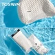 Шапочка для плавания TOSWIM силиконовая женская для длинных волос с защитой ушей, молочно-белая - изображение 8