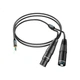 Аудіокабель ZHENWEI ZW-YPX Mini Jack 3.5 мм - 2x XLR, 8 м - зображення 3