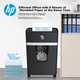 Багатофункціональний комерційний офісний шредер HP рівня 4, шредер для файлів (подрібнює безперервно 10 хвилин, 8 аркушів за прохід, місткість 20 літрів, може подрібнювати картки/скоби), B0820CC - зображення 5