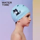 Шапочка WATERTIME для плавания детская силиконовая с защитой ушей, желтая с лягушонком - изображение 11