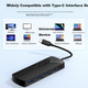 Док-станция Yottamaster Type-C Hub Dock, разветвитель USB-C 3.0, 4-портовый концентратор для ноутбука, iPad, планшета и настольного компьютера. - зображення 5