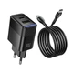 Адаптер мережевий HOCO Lounge C to C cable charger set CS112A |1A/1C, 30W/3A, PD/QC| - зображення 4