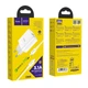 Мережевий зарядний пристрій Hoco C80A Rapido charger Type-C cable 20W White - зображення 13