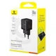 Мережевий зарядний пристрій Baseus Palm Type-C+USB 30W Black P1011160A113-00 - зображення 5