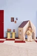 Namiot domek do zabawy Kids Concept Play House Tent Dusty Blue Check 110 x 80 x 124 cm (7340028737247) - obraz 5