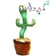Музыкальная игрушка Танцующий кактус Dancing Cactus с подсветкой повторюшкой и USB зарядкой - изображение 1