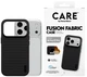Etui Care by Panzer Glass Fusion Fabric z MagSafe do iPhone 17 Pro czarne (CR23769) - obraz 3