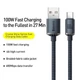 Кабель Baseus USB - Type-C 1.2 метра до 100W для Huawei Honor Black (CAJY000401) - изображение 3