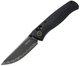 Нож SRM Medal 255L-MB3 складной туристический Ambi Lock 140Cr / Micarta 8.2 см Черный - изображение 3