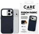 Etui Care by Panzer Glass Fusion Fabric z MagSafe do iPhone 17 Pro niebieskie (CR35497) - obraz 3