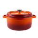 Ретро каструля Vintage Cuisine чавунна з кришкою 2.2 л Помаранчевий градієнт (VC-POT22CI-ORN) - изображение 2