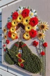 Вишита авторська картина "Берегиня", килимова вишивка, настінне панно, оберіг, розмір 55х45 - изображение 3