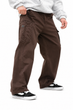 Джинсы карго мужские Oversize коричневые с поясом ВТ5296, широкие джинсы, весенние 29 - изображение 1
