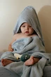 Полотенце детское Little Dutch Pure Denim Blue с капюшоном 100x100 см (8721122584705) - изображение 7