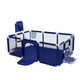 Дитячий ігровий манеж LEOBRO Multisport 120 x 180 см Синій (LB-1138) - зображення 1