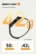 Мужские часы North Edge Litecore Black з компасом - изображение 8