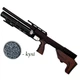 Пневматична гвинтівка PCP Zbroia Sapsan Tactical 450/220 4.5мм з кулями 400 шт — надійність у коричневому дереві - изображение 1