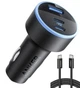 Автомобильное зарядное устройство Anker 325 67W с кабелем Type-C в комплекте - Black - изображение 1
