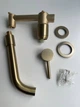 Смеситель для умывальника скрытого монтажа Epelli Muro Di Lacrime Brushed Oro, матовое золото - изображение 6