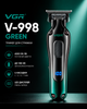 Триммер VGR V-998 GREEN, 4 насадки, LED display - изображение 1