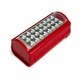 Переносной LED-фонарь ALMINA на аккумуляторе, 24 светодиода, USB-выход Красный - изображение 8