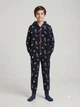 Кігурумі піжама флісова дитяча підліткова на хлопчика Boys Onesie 146-152см Темно-синій (1753) - изображение 3