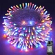 Светодиодная гирлянда-нить Разноцветная 40 м на 400 LED для новогоднего декора фасада и украшения елки с питанием от сети 220В - изображение 1