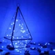 Гірлянда роса на батарейках та від USB, 5м, 50Led, Xmas, Синій - зображення 6