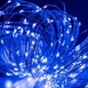 Гірлянда роса на батарейках та від USB, 5м, 50Led, Xmas, Синій - зображення 9