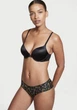 Комплект Victoria’s Secret Le Jardin Print Love by Victoria Front Close Plunge ,Бюстгальтер з push-up+ Cheeky Panty,Чорний з різнобарвним,34B-S - изображение 4