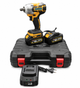 Аккумуляторный ударный гайковёрт Krafftec DTW 1000Hm 48V 8Ah, бесщёточный, 2 АКБ, набор инструментов - изображение 2