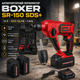 Акумуляторний перфоратор Boxer SR 150 SDS Plus 24 В 2 акумулятори ударний 5000 уд хв із швидкозатискним патроном у кейсі - зображення 1