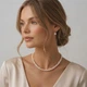 Намисто з перлів у класичному стилі Honey Fashion Accessories білий (12-94/4) - изображение 1