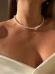 Намисто з перлів у класичному стилі Honey Fashion Accessories білий (12-94/3) - изображение 3