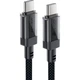 Дата кабель USB-C to USB-C 1.2m 60W stainless steel C12-03 Black Acefast (6974316283317) - изображение 2