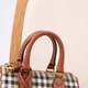 Женская сумка Burberry Mini Check Bowling бежевого цвета артикул 36590 - изображение 6