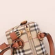 Женская сумка Burberry Mini Check Bowling бежевого цвета артикул 36590 - изображение 8