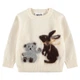 Джемпер з вовни мериноса Molo Gilby Retro Animals, колір бежевий, розмір 92 (263.6W26K211.5775) - зображення 1