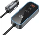 Автомобільний зарядний пристрій Bwoo CC107 PD USB-C - USB-A Port 30W Black (6933654815437) - зображення 1