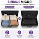 Компрессионный мешок для одежды M 34×48 см — TPU нейлон, Roll-Top застежка, односторонний клапан, черный - изображение 3