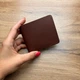 Компактный кошелек из натуральной кожи цвет Светло-коричневый (b017-6) - изображение 2