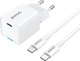 Ładowarka sieciowa Bwoo CDA211 C-C GaN PD 30W Wall Charger 1x USB-C port with 60W cable USB-C 2A White (6933654814997) - obraz 2