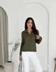Жіноча кофта-поло 7036, хакі, one size - изображение 2