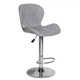Крісло Hommex Martin Light Grey (арт. H-445 Light Grey/Сhrome base MR) - зображення 3