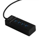 Концентратор USB HUB хаб 3.0 Dellta 303 на 4 порта Black - изображение 3