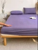 Простынь на резинке 180х200х25 с наволочками 50х70см из муслина Colorful Home Фиолетовый - изображение 1