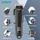 Машинка для стрижки волос VGR V-683 LED-дисплей аккумуляторная 4 насадки 10W Black - изображение 10
