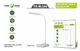 Аккумуляторная LED-лампа светодиодная настольная TeKone TO-BL180 7-8000K Белый (настольная лампа для школьника, маникюра, чтения, USB) FF-02 - изображение 2