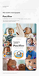 Пустышка Philips Avent для новорожденных цельная силиконовая (100055875916) - изображение 3